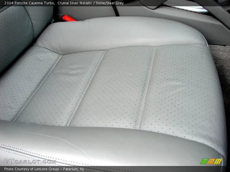 Crystal Silver Metallic / Stone/Steel Grey 2004 Porsche Cayenne Turbo