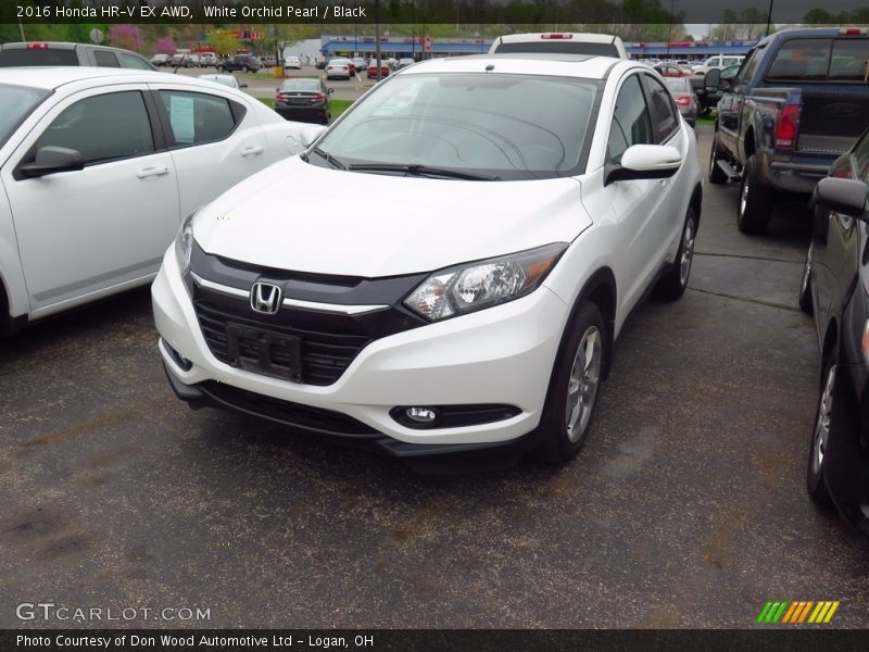 White Orchid Pearl / Black 2016 Honda HR-V EX AWD