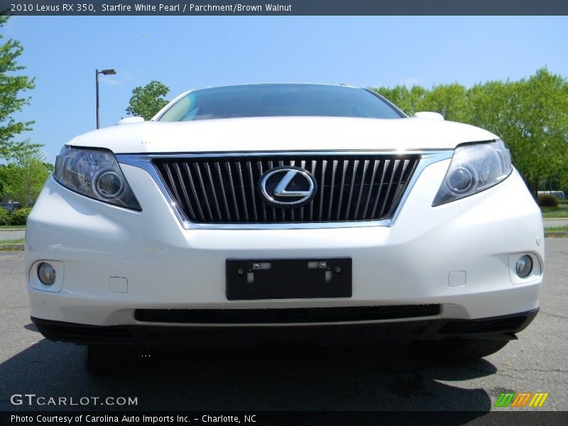 Starfire White Pearl / Parchment/Brown Walnut 2010 Lexus RX 350