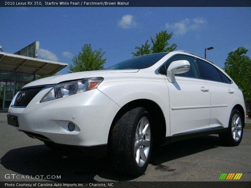 Starfire White Pearl / Parchment/Brown Walnut 2010 Lexus RX 350