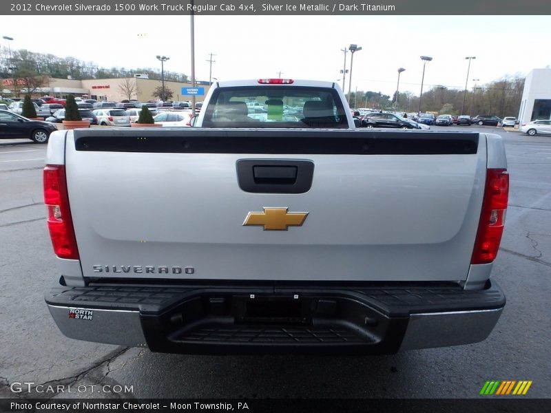 Silver Ice Metallic / Dark Titanium 2012 Chevrolet Silverado 1500 Work Truck Regular Cab 4x4