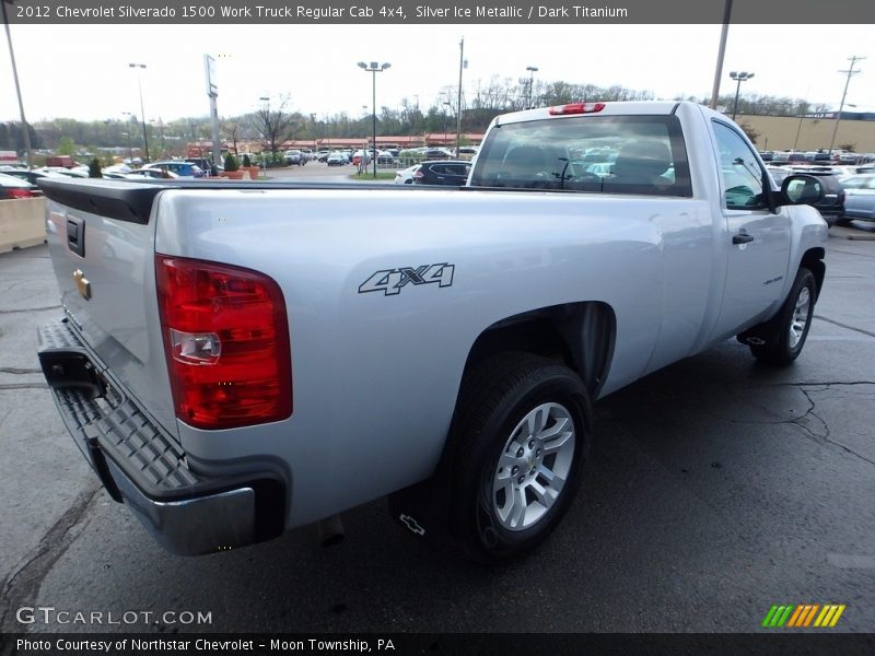 Silver Ice Metallic / Dark Titanium 2012 Chevrolet Silverado 1500 Work Truck Regular Cab 4x4