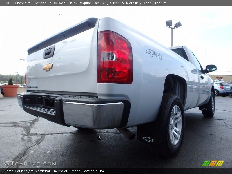 Silver Ice Metallic / Dark Titanium 2012 Chevrolet Silverado 1500 Work Truck Regular Cab 4x4