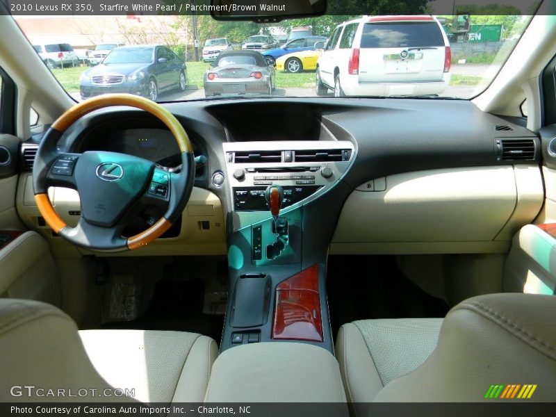 Starfire White Pearl / Parchment/Brown Walnut 2010 Lexus RX 350