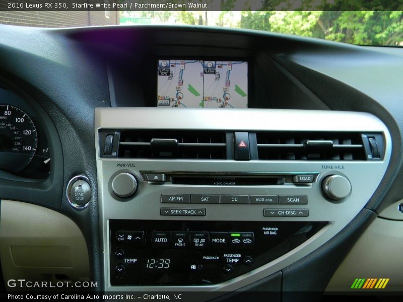Starfire White Pearl / Parchment/Brown Walnut 2010 Lexus RX 350
