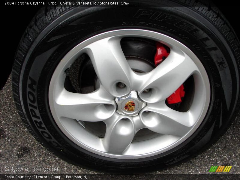 Crystal Silver Metallic / Stone/Steel Grey 2004 Porsche Cayenne Turbo