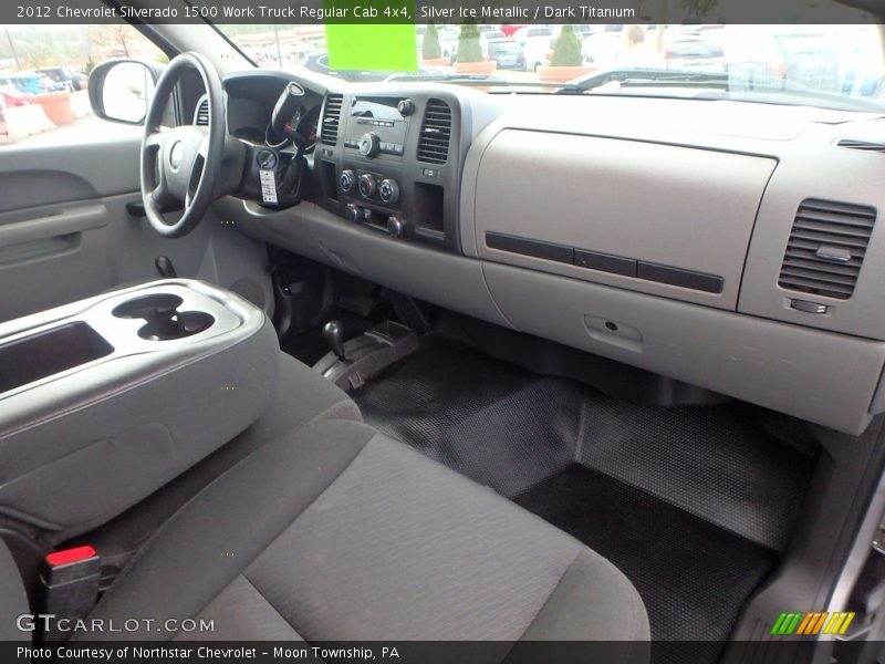 Silver Ice Metallic / Dark Titanium 2012 Chevrolet Silverado 1500 Work Truck Regular Cab 4x4