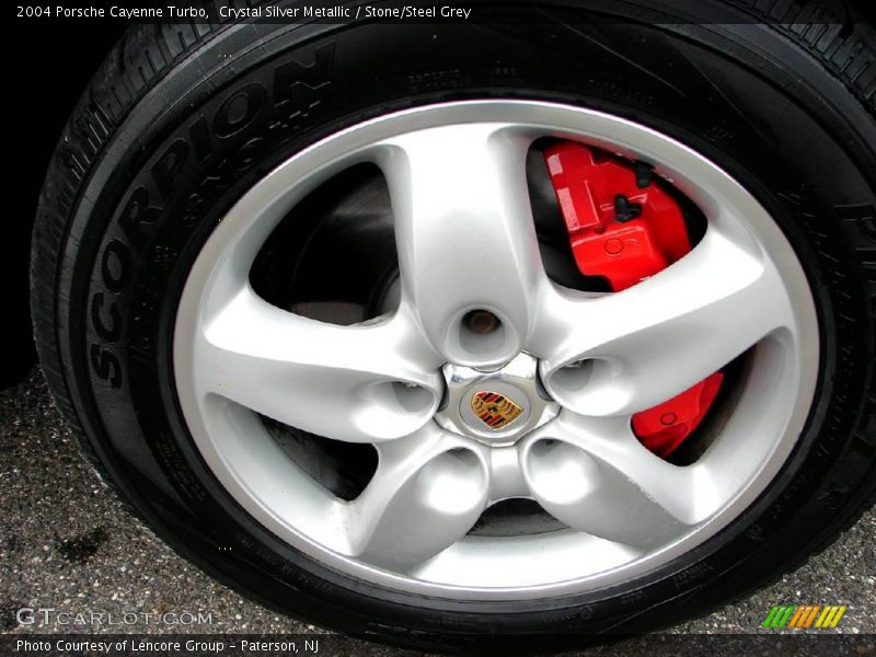 Crystal Silver Metallic / Stone/Steel Grey 2004 Porsche Cayenne Turbo