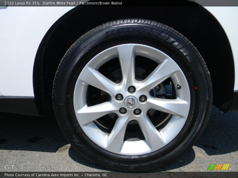 Starfire White Pearl / Parchment/Brown Walnut 2010 Lexus RX 350