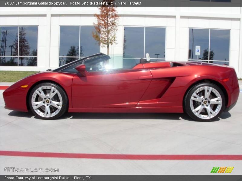 Rosso Leto (Red Metallic) / Nero Perseus 2007 Lamborghini Gallardo Spyder