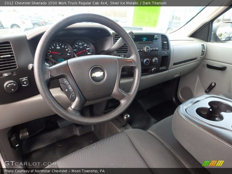 Silver Ice Metallic / Dark Titanium 2012 Chevrolet Silverado 1500 Work Truck Regular Cab 4x4