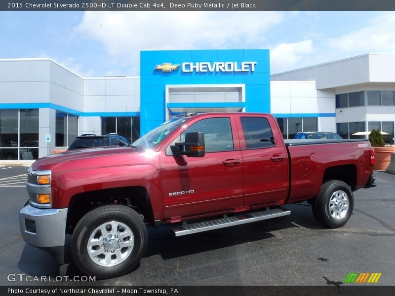 Deep Ruby Metallic / Jet Black 2015 Chevrolet Silverado 2500HD LT Double Cab 4x4