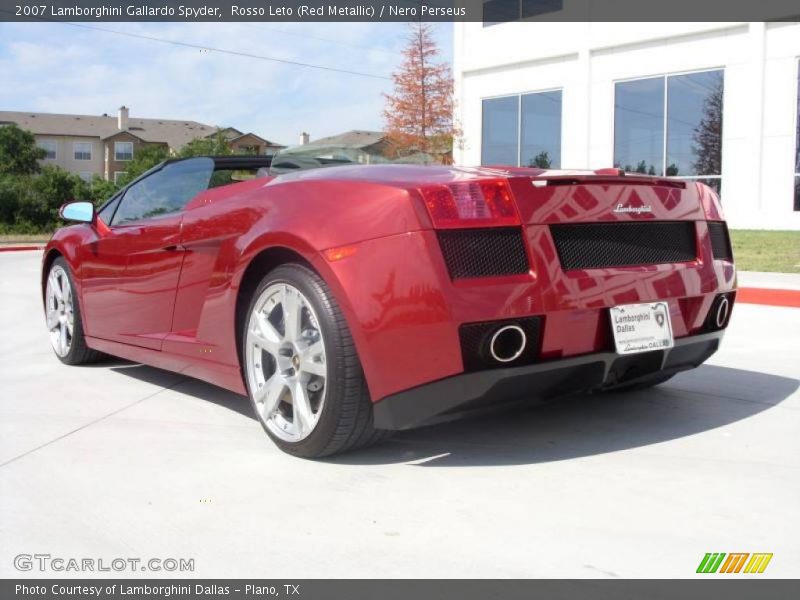 Rosso Leto (Red Metallic) / Nero Perseus 2007 Lamborghini Gallardo Spyder