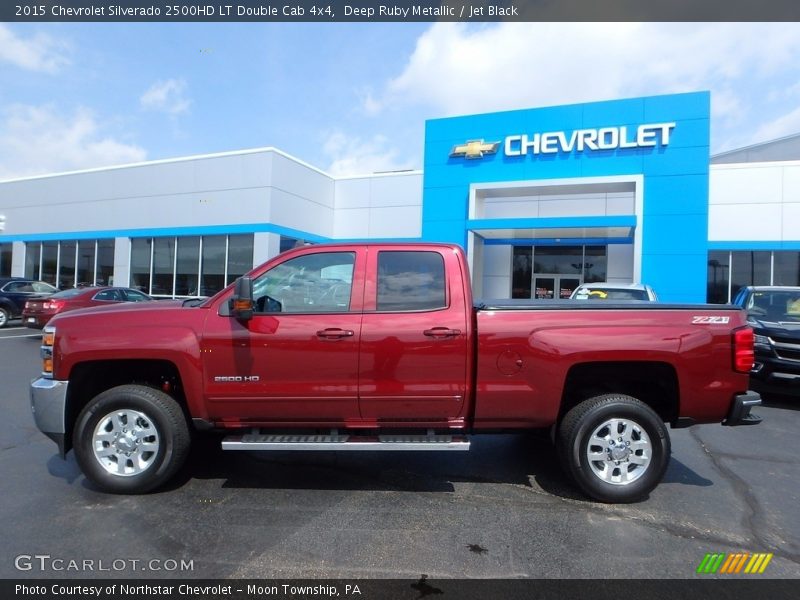 Deep Ruby Metallic / Jet Black 2015 Chevrolet Silverado 2500HD LT Double Cab 4x4
