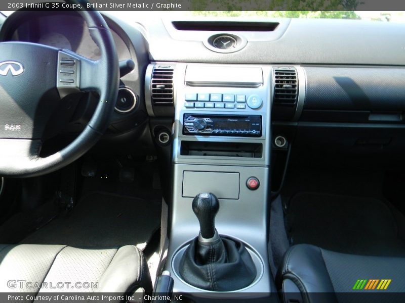Brilliant Silver Metallic / Graphite 2003 Infiniti G 35 Coupe