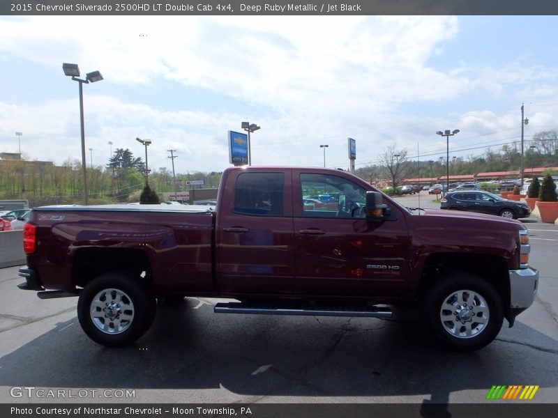 Deep Ruby Metallic / Jet Black 2015 Chevrolet Silverado 2500HD LT Double Cab 4x4