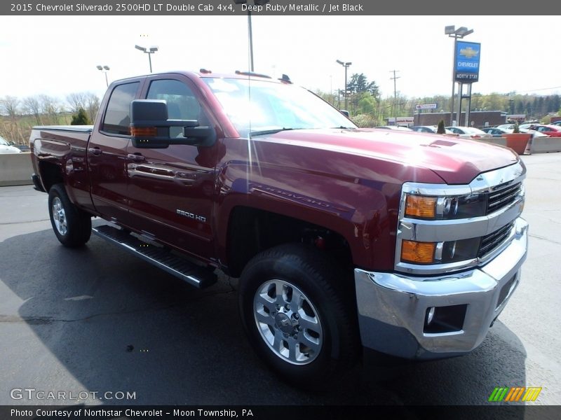Deep Ruby Metallic / Jet Black 2015 Chevrolet Silverado 2500HD LT Double Cab 4x4