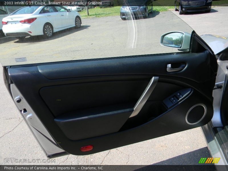 Brilliant Silver Metallic / Graphite 2003 Infiniti G 35 Coupe