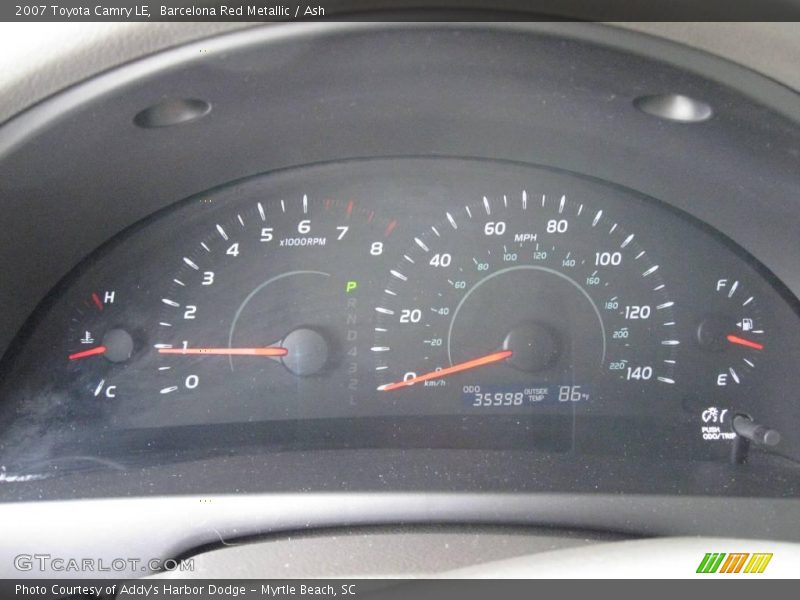 Barcelona Red Metallic / Ash 2007 Toyota Camry LE