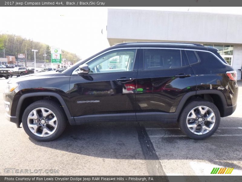 Black / Black/Ski Gray 2017 Jeep Compass Limited 4x4