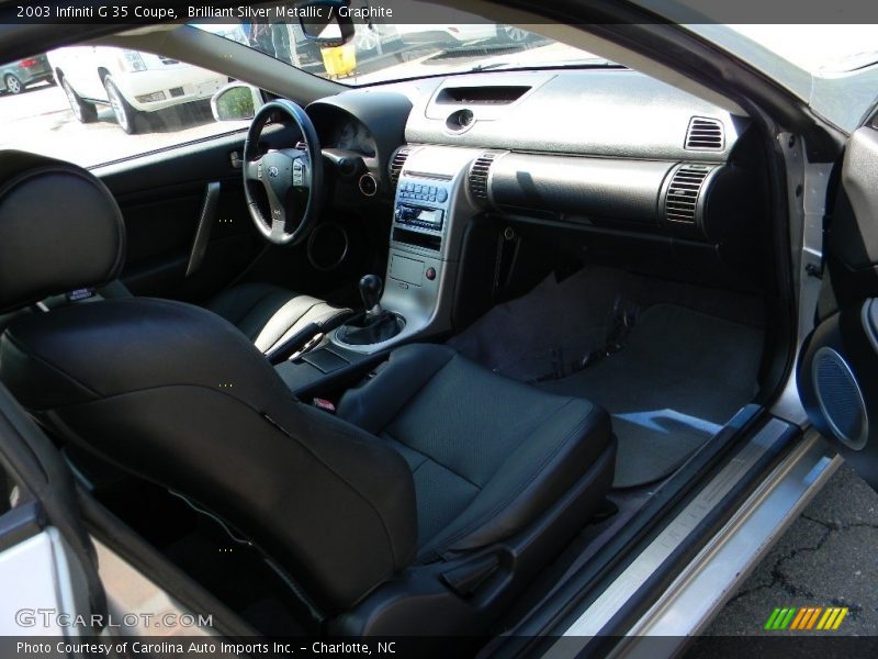 Brilliant Silver Metallic / Graphite 2003 Infiniti G 35 Coupe