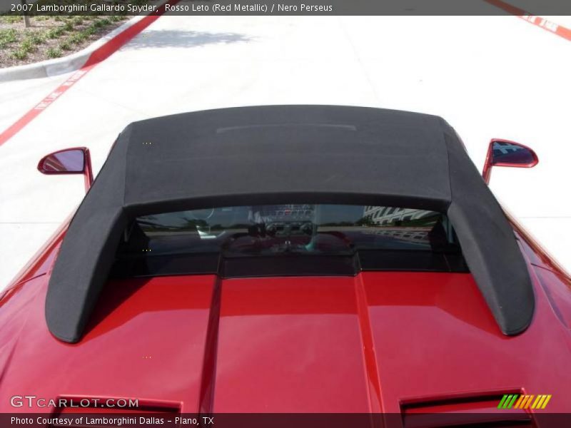 Rosso Leto (Red Metallic) / Nero Perseus 2007 Lamborghini Gallardo Spyder