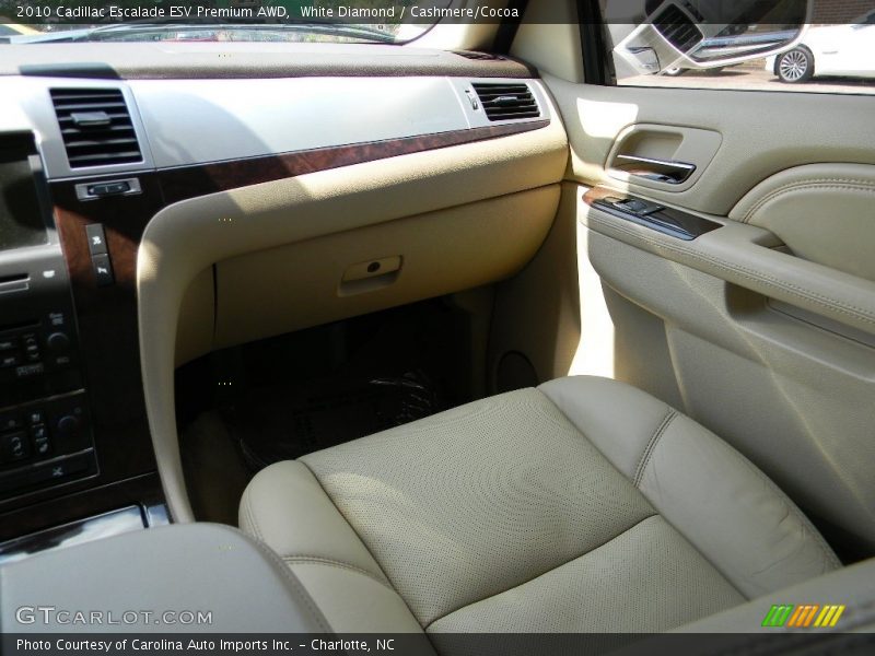 White Diamond / Cashmere/Cocoa 2010 Cadillac Escalade ESV Premium AWD