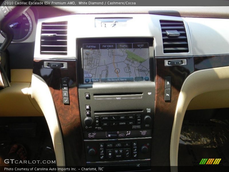 White Diamond / Cashmere/Cocoa 2010 Cadillac Escalade ESV Premium AWD