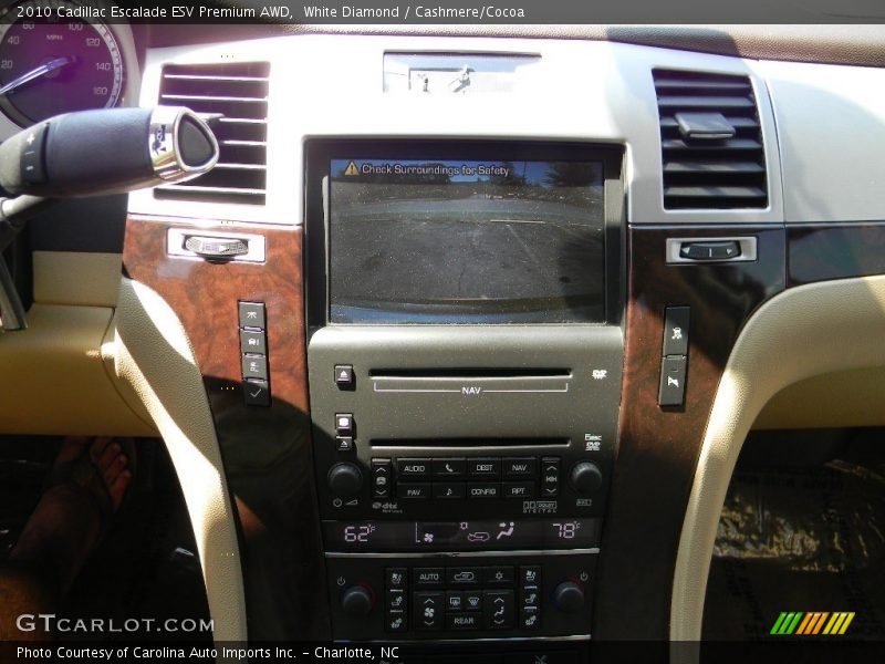 White Diamond / Cashmere/Cocoa 2010 Cadillac Escalade ESV Premium AWD