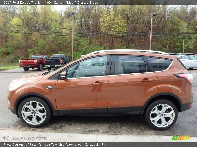 Canyon Ridge / Charcoal Black 2017 Ford Escape Titanium 4WD