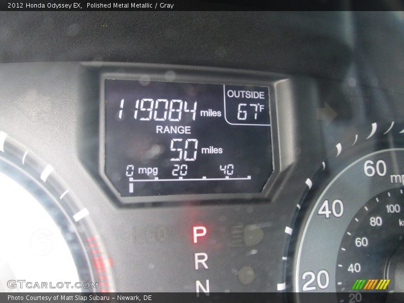 Polished Metal Metallic / Gray 2012 Honda Odyssey EX