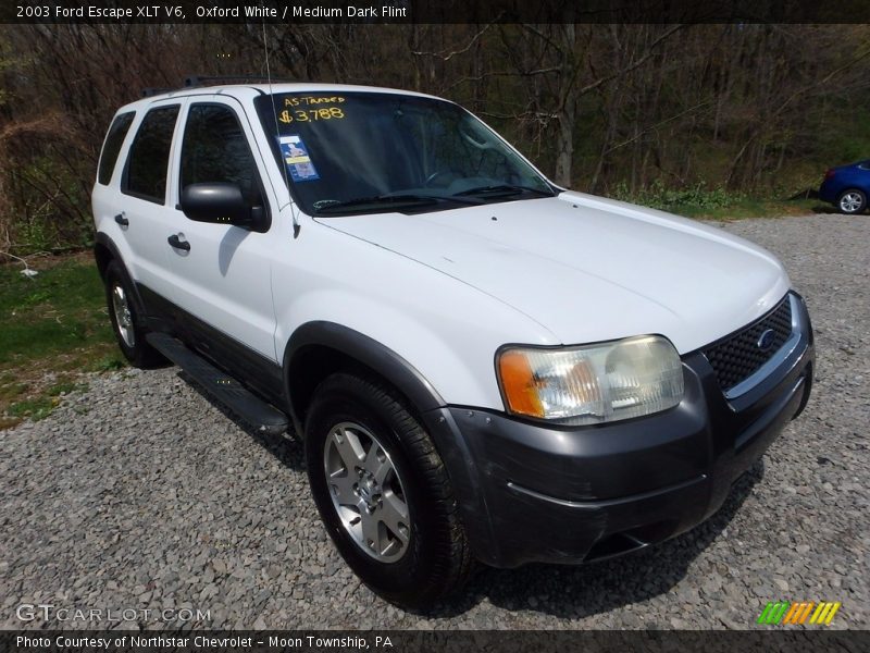 Oxford White / Medium Dark Flint 2003 Ford Escape XLT V6