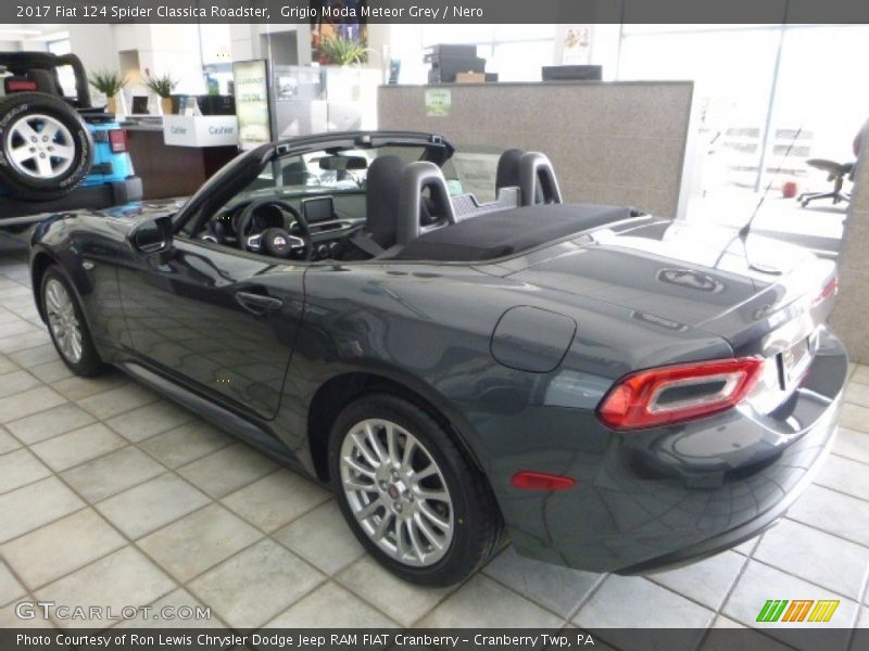 Grigio Moda Meteor Grey / Nero 2017 Fiat 124 Spider Classica Roadster