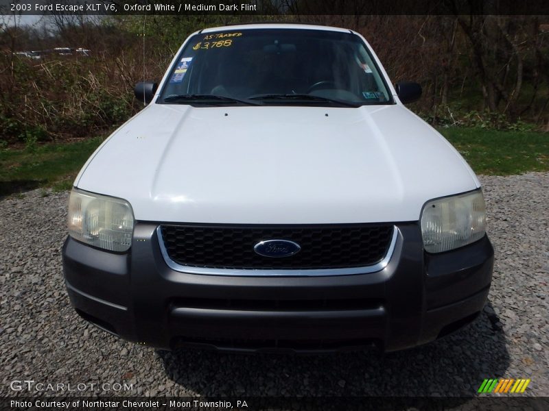 Oxford White / Medium Dark Flint 2003 Ford Escape XLT V6