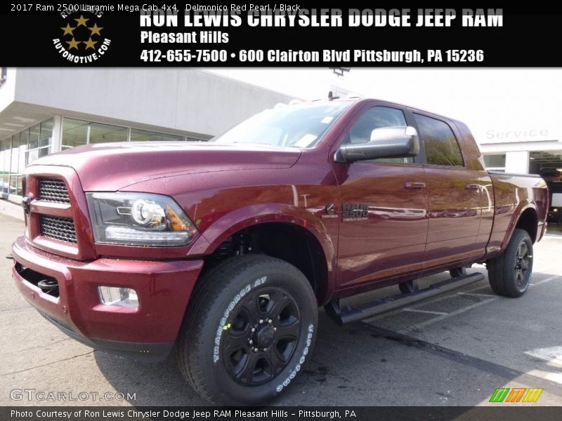 Delmonico Red Pearl / Black 2017 Ram 2500 Laramie Mega Cab 4x4