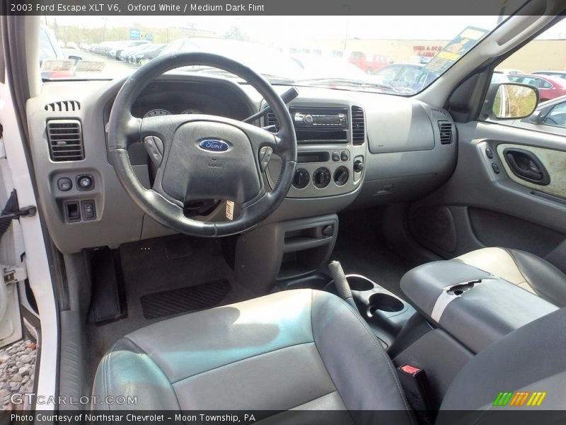 Oxford White / Medium Dark Flint 2003 Ford Escape XLT V6