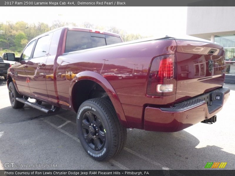 Delmonico Red Pearl / Black 2017 Ram 2500 Laramie Mega Cab 4x4