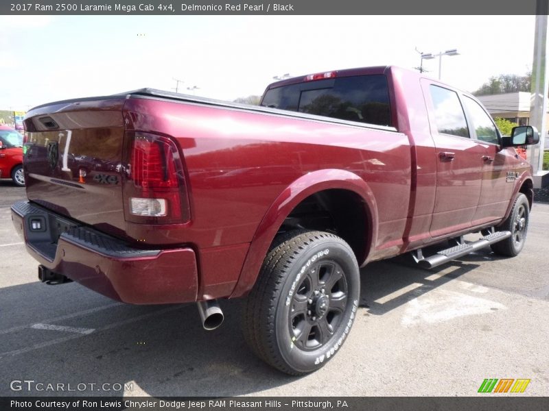 Delmonico Red Pearl / Black 2017 Ram 2500 Laramie Mega Cab 4x4