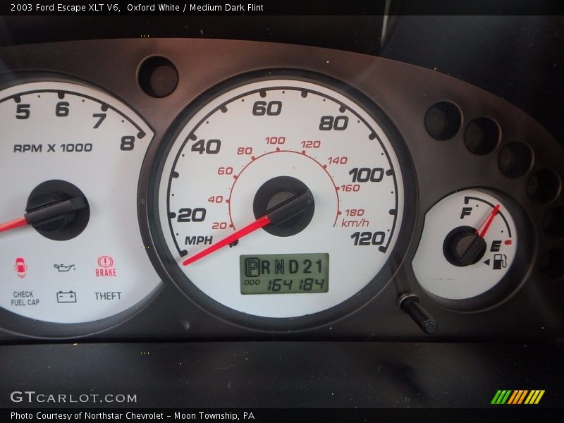 Oxford White / Medium Dark Flint 2003 Ford Escape XLT V6