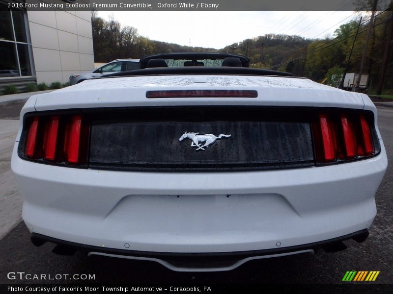 Oxford White / Ebony 2016 Ford Mustang EcoBoost Premium Convertible