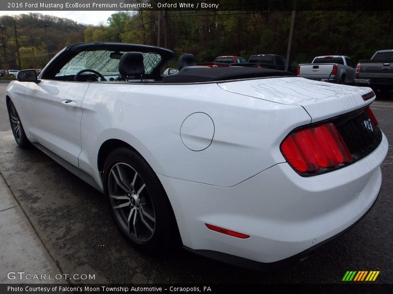 Oxford White / Ebony 2016 Ford Mustang EcoBoost Premium Convertible