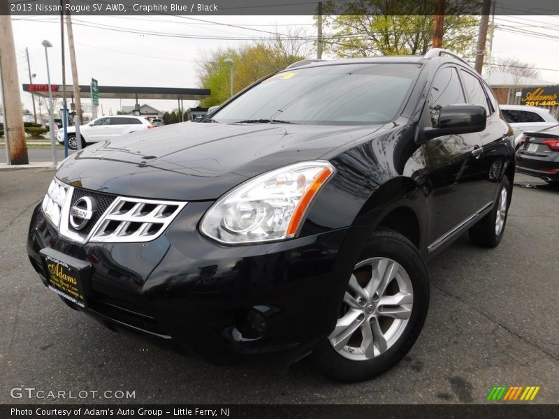 Graphite Blue / Black 2013 Nissan Rogue SV AWD