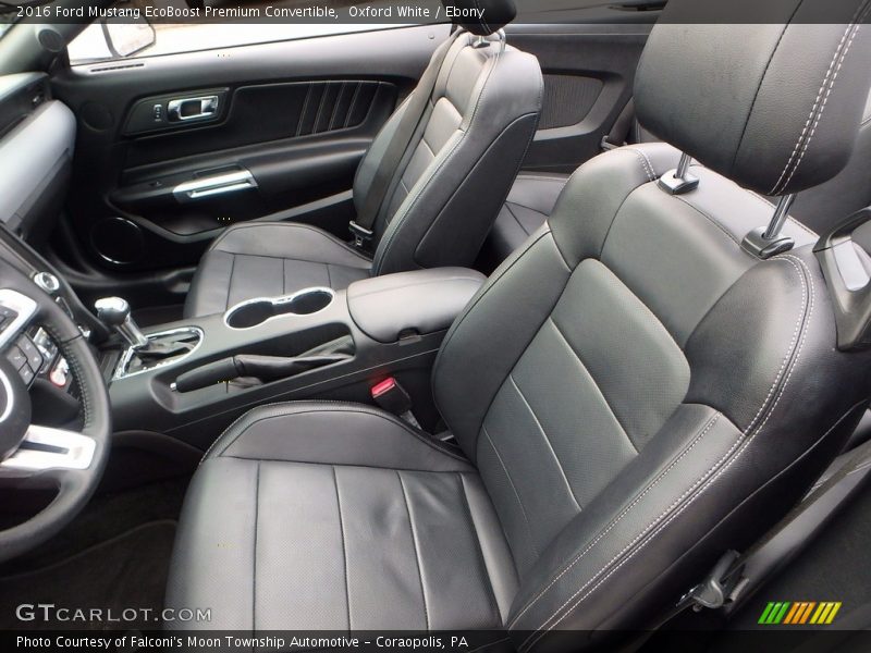 Front Seat of 2016 Mustang EcoBoost Premium Convertible