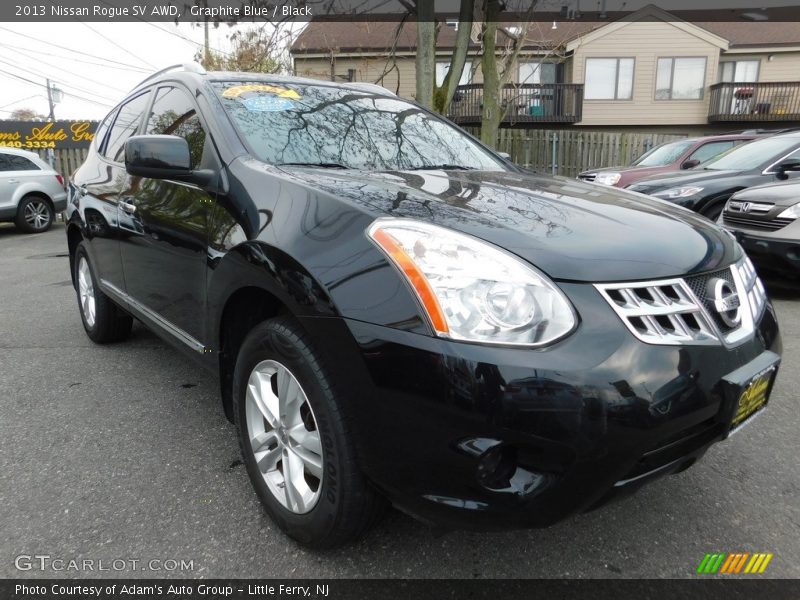 Graphite Blue / Black 2013 Nissan Rogue SV AWD