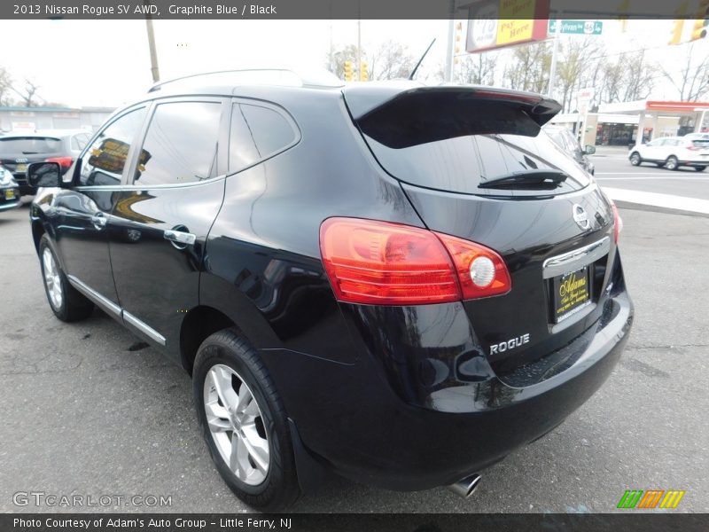 Graphite Blue / Black 2013 Nissan Rogue SV AWD