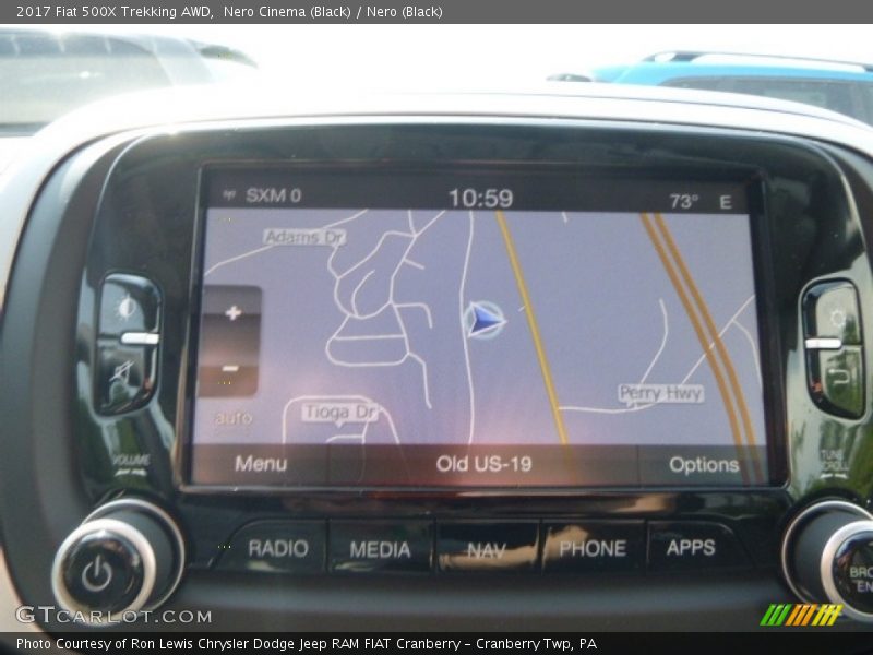 Navigation of 2017 500X Trekking AWD