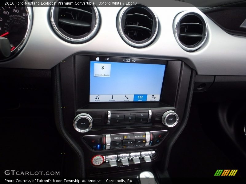 Controls of 2016 Mustang EcoBoost Premium Convertible