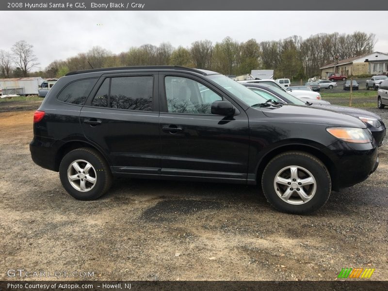 Ebony Black / Gray 2008 Hyundai Santa Fe GLS