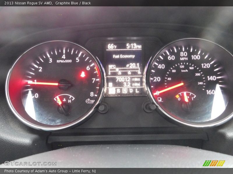 Graphite Blue / Black 2013 Nissan Rogue SV AWD