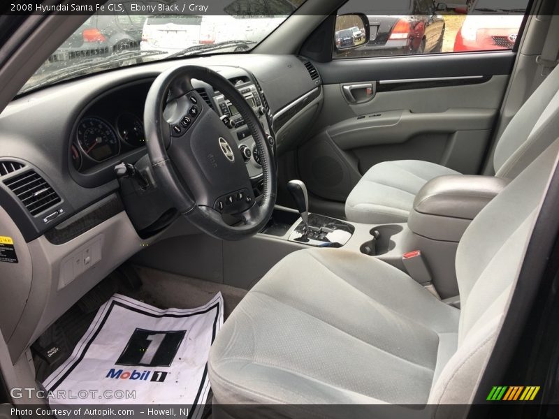 Ebony Black / Gray 2008 Hyundai Santa Fe GLS